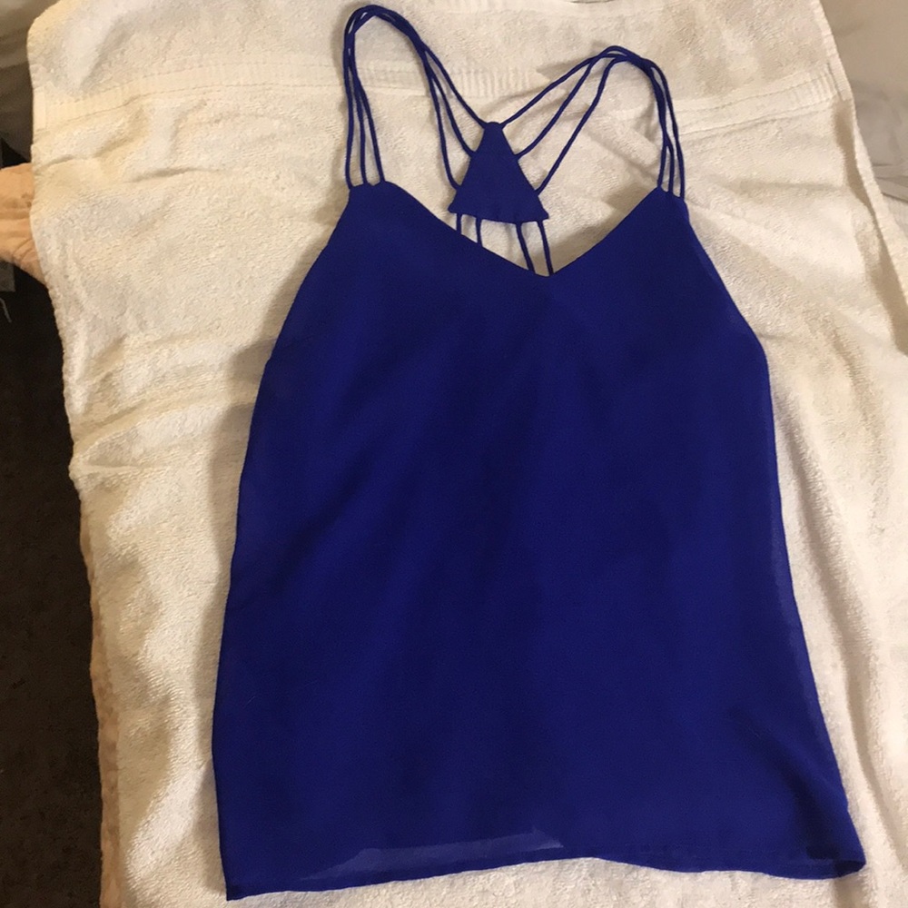 Blue tank top/blouse